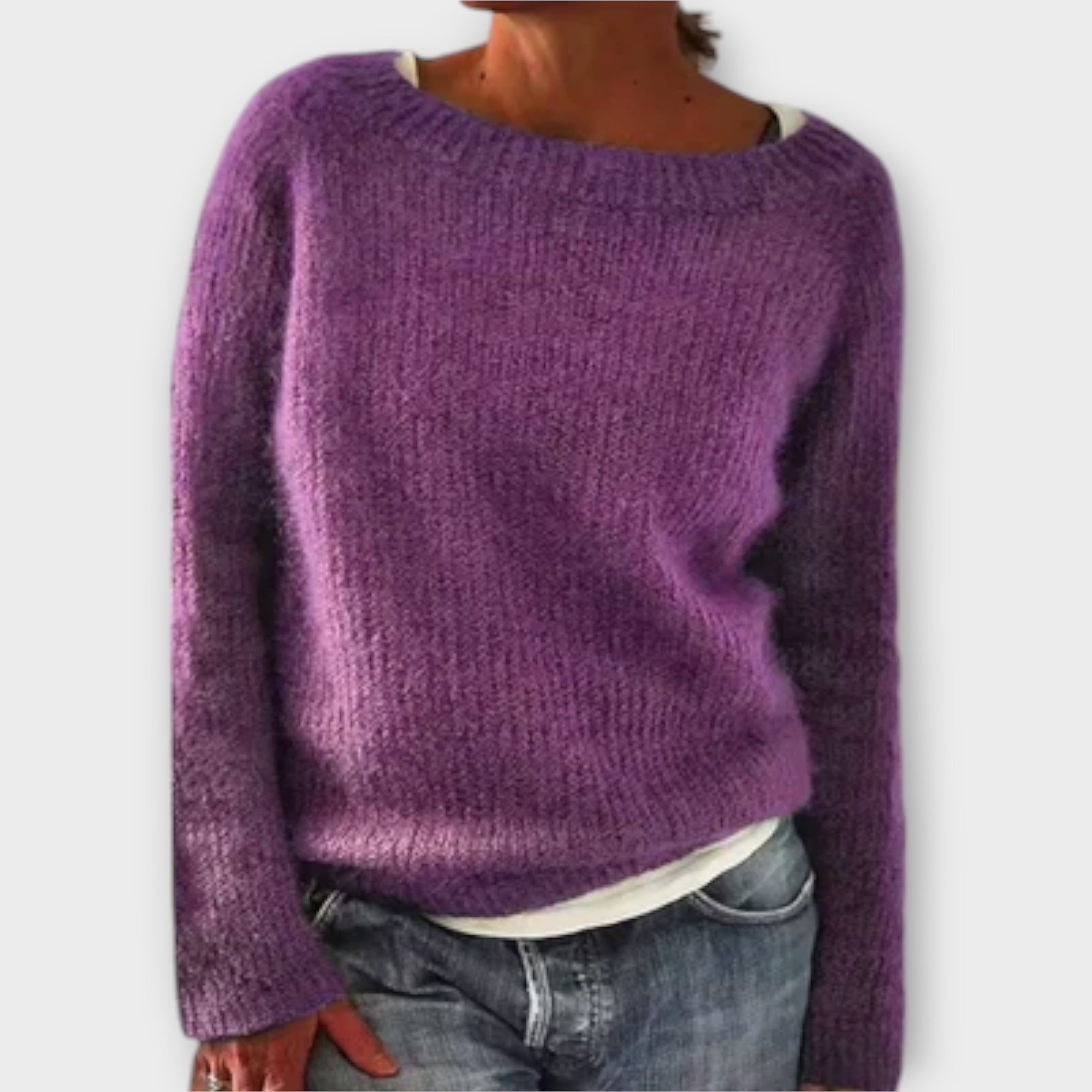 Regine – Single-Coloured Knit Jumper